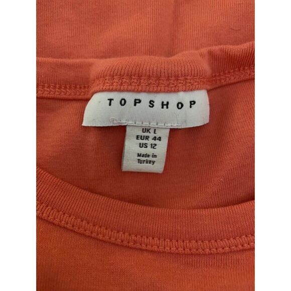 EUC Topshop Coral VW Bus Crop Super Soft T-Shirt Tee 12 XS - Picture 5 of 5